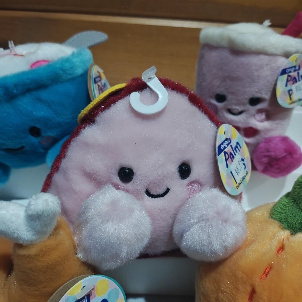 Lot of 5 Food themed Palm Pals Plush Cereal Boba Turkey Pumpkin Virginia Ham D41 - Picture 4 of 6